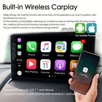 Layar Android untuk Ford Fiesta 2009 2011 2013 2014 2015 2016 Navigasi Radio Mobil Pemutar Multimedia GPS Carplay Stereo Head Unit