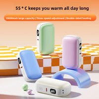 Calentador de Manos Digital Mini al por Mayor con Pantalla, Carga Rápida, Ultra Delgado, Portátil, Dos en Uno, Banco de Energía de 10000 mAh