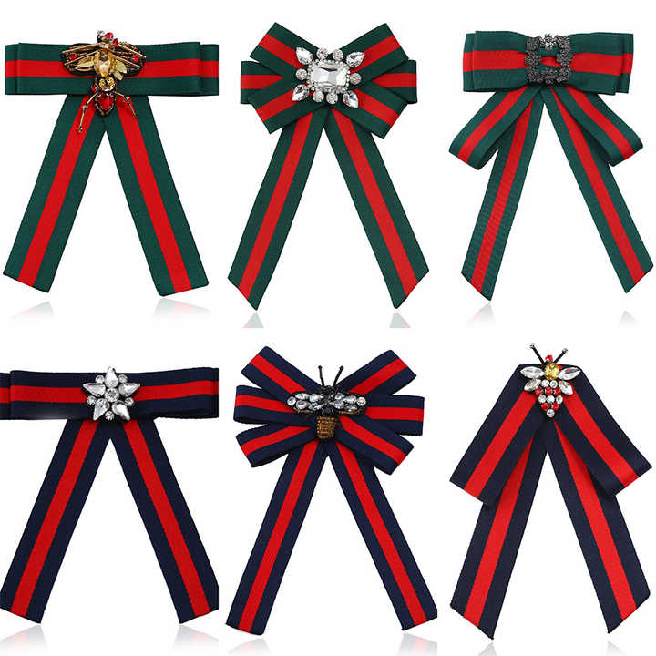 Spilla A Fiocco Con Strass - Accessorio Per Collo, Camicia O Abito | Nero, Elegante Per Matrimoni E Feste