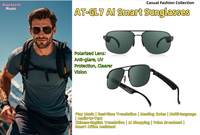 Nouvelles lunettes intelligentes IA pour l'extérieur avec protection UV400, verres PC, fonctionnalités mains libres pour la musique et les appels Bluetooth, style sportif pour hommes
