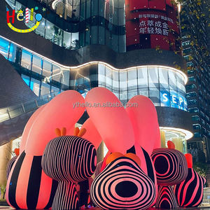 Âm nhạc Lễ hội ánh sáng nghệ thuật tổ chức sự kiện Inflatable bộ lạc công cộng tác phẩm điêu khắc sọc Inflatable airship dàn nhạc - Product Image 4