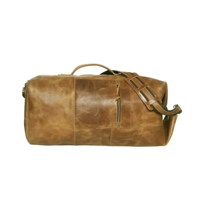 Portez avec confiance vos essentiels : ce sac de sport en cuir véritable à 100 %, conçu en polyester pour une stabilité et un confort optimaux en voyage. - Product Image 6