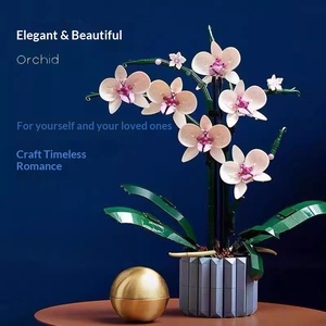 Compatible avec les bouquets de fleurs éternelles, gypsophile, rose, orchidée, blocs de construction, jouet DIY, cadeau de la Saint-Valentin, cadeau de vacances pour filles - Product Image 5