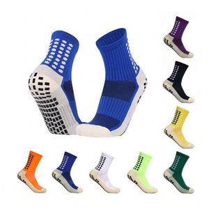 Promotion Custom 100% Polyester Soccer <b>Grip</b> Football Men Sports Running <b>Socks</b> - Product Image 1