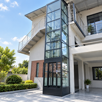 Ascenseur de luxe à traction de 630 kg à 800 kg pour villas et bâtiments commerciaux avec cabine personnalisable