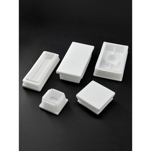 Tapón Cuadrado Blanco de Plástico para Tubo, Cubierta para Patas de Muebles, Mesa, Silla, Estante, Protector de Pies, Tapa de Extremo de Tubo de Acero Inoxidable - Product Image 1