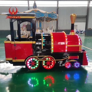 <span class=keywords><strong>Train</strong></span> électrique touristique sans rail avec remorque pour le divertissement en centre commercial extérieur et attraction touristique - Product Image 5