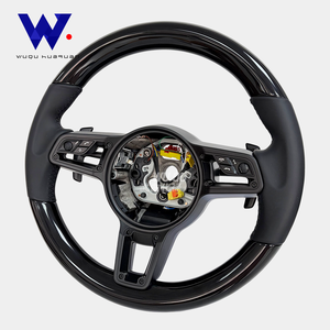 Für Porsche 911 Boxter Cayenne 958 Taycan 996 997 991 718 918 <span class=keywords><strong>GT2</strong></span> GT2RS GT3RS GT4 Multifunktionales Klavierlack-Schwarz Lenkrad - Product Image 4