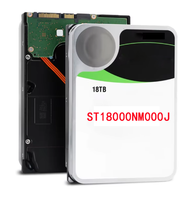 Disque dur serveur 18 To Exos X18 7200 tr/min SATA 6 Gb/s 256 Mo de cache 3,5 pouces HDD d'entreprise ST18000NM000J
