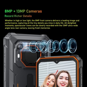 <span class=keywords><strong>Blackview</strong></span> BV6200 Android 13 6,56 ''LCD 4GB 64GB Smartphone 13000mAh 18W Carga Dual 4G LTE Llamadas NFC Negro Teléfono resistente - Product Image 4