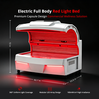Lit de luminothérapie rouge motorisé de qualité médicale avec technologie LED haute densité à plusieurs longueurs d'onde