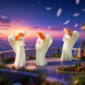 Nouveaux accessoires de poupée mignons en forme d'ange, micro-paysage, accessoires de décoration DIY, mini-voiture, ornements de bureau - Product Image 1