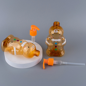 Nouvelle Conception Odm & Oem Compliqué-Forme Bouteilles 310Ml Pet Bébé Poupée De Dessin Animé Ours Pompe Enfants Bouteilles de Shampooing Et Revitalisant - Product Image 4