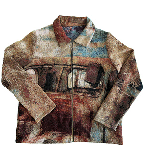 Gran oferta, suéter de tapiz Jacquard personalizado para hombre, cuello levantado, todas las tallas grandes para la temporada de otoño - Product Image 6