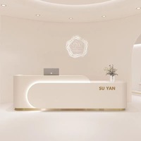 Réception moderne de luxe en bois pour les hôtels Salon de beauté dentaire Organisation pour les magasins de vêtements Bars d'entraînement élégants