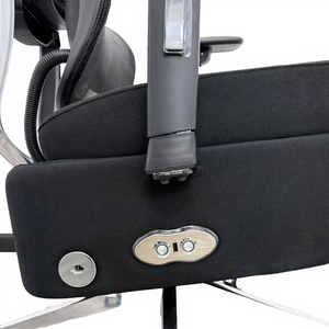 Chaise de bureau ergonomique de direction entièrement inclinable avec chargement USB, hauteur réglable, appuie-tête, en mousse PP et tissu, pour usage hospitalier - Product Image 3