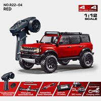 Hstar/Hongxing R22 Raptor 1/12 4WD Voiture RC Tout-Terrain Télécommandée à l'Échelle Réelle, Véhicule Crawler d'Escalade sur Roche, Modèle RTR, Cadeau pour Garçon
