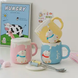 오리지널 디자인 3D 북극곰 머그잔과 컵 도매 공장 직매 다채로운 세라믹 커피 머그잔 (뚜껑 포함)