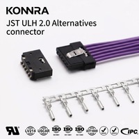Conector de cable a placa de paso de 2.00mm con TPA SMT de ángulo recto, 2-10 pines, carcasa de PC, alternativa a la serie JST ULH ULHRR-04V-1A1-K