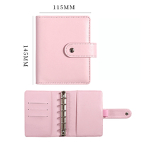 PU cuir A7 Budget classeur avec fermeture éclair espèces enveloppes autocollants portefeuille feuilles mobiles 6 anneaux Budget planificateur classeurs ensemble