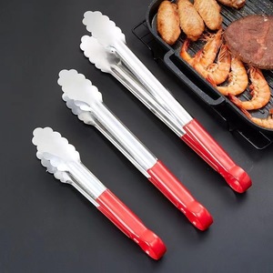 Premium Quality Anti Slip Stainless Steel Steak <strong>Tongs</strong> Cooking Kitchen Clip,Kitchen Buffet Party Catering Salad <strong>Serving</strong> <strong>Tongs</strong> - Product Image 1
