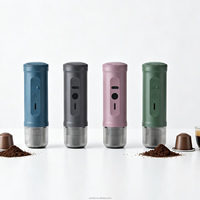 Máquina de Espresso Elétrica Portátil com Bomba de 20 Bar |   Máquina de Café Alimentada por Bateria de 7500mAh |   Carregador Rápido USB com Aquecimento Automático para Viagem