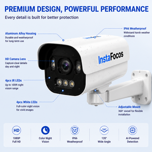 InstaFocos AI Drowning Prevention Bullet <b>Camera</b> Outdoor WiFi <b>IP</b> Network CCTV <b>Camera</b> Waterproof Night Vision for Pool - Product Image 6