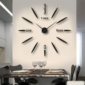 Wholesale 3D Wall Sticker <b>Clock</b> DIY Acrylic <b>Digital</b> <b>Clock</b> Silent Quartz Watch for Home Office Decoration - Product Image 1