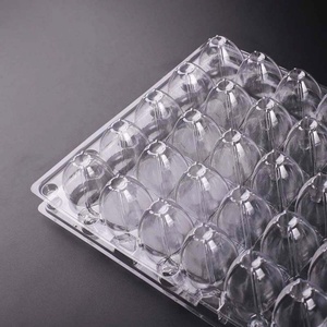 Contenedores de cartón de bandeja de plástico para huevos de <span class=keywords><strong>codorniz</strong></span> grandes Jumbo de 30 celdas a precio barato PET reutilizable de fábrica <span class=keywords><strong>común</strong></span> - Product Image 2