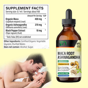 Thuốc nhỏ dạng lỏng Maca 2 trong 1 với tinh chất Ashwagandha, thực phẩm bổ sung dạng lỏng hỗ trợ điều hòa tâm trạng cho nam giới, thực phẩm bổ sung thảo dược - Product Image 2