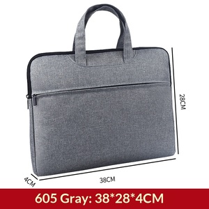 Jianteng Canvas Business Thickened Briefcase Printed Logo Large Capacity Computer <strong>Bag</strong> for Office Meetings Travel Stowable Design - Product Image 6