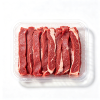 Boîte blister multi-cavités personnalisée en PET de qualité alimentaire, multicolore, pour produits frais, viande, poisson à emporter