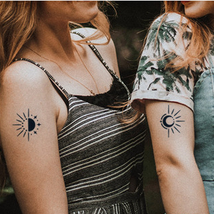 Personalizza il tuo Look con Tatouage Semi-permanente Inkbox tatuaggio adesivi henné succo nero & blu temporaneo fiore Design <span class=keywords><strong>stampa</strong></span> - Product Image 4