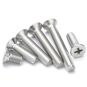 Factory Price High Quality Stainless Steel 304 Countersunk Head Cross Recessed <b>Screw</b> M3 <b>M5</b> M6 Metric Measurement System - Product Image 5