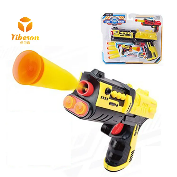 Pistola de proyectiles suaves para niños, juguete divertido para jugar al aire libre