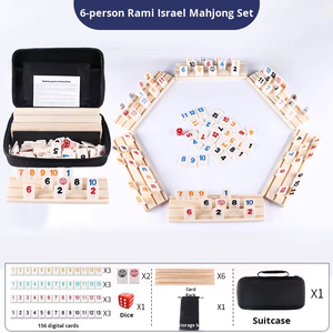 Juego de Dominó Mexicano de Madera con Fichas Coloridas y Soportes Resistentes, Juego de Mesa para Fiestas Familiares, de 2 a 8 Jugadores - Product Image 2