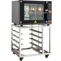 Four à convection électrique de comptoir à 4 plateaux avec panneau anglais homologué CE, four à convection électrique commercial