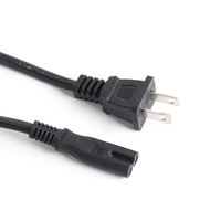 Câble d'alimentation polarisé USA 6 pieds 18AWG SPT-2 SPT-1 NISPT-1 NISPT-2 avec connecteur Nema 1-15P IEC C7 à 2 broches
