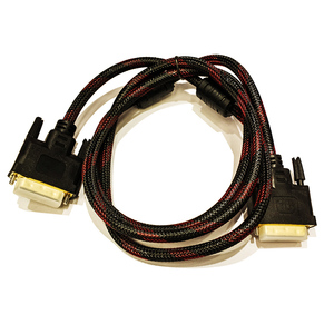 1.5 Meter 5Feet Black Analog DVI Male to HD15 Male Cable PVC Jacket for Computer &amp; Monitor Use - Product Image 1