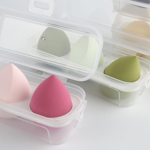 Ensemble de 3 éponges de maquillage sans latex, super douces, multicolores, avec rangement pour le fond de teint - Product Image 3