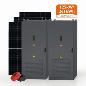 Système solaire Lifepo4 100 kW 261 kWh, armoire de batterie lithium-ion haute tension, conteneur de stockage d'énergie industriel et commercial ESS - Product Image 1