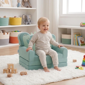 Factory Custom Modern Comfortable Plush Soft Toddler <b>Sofa</b> for Kids <b>Play</b> Living Room Playroom Bedroom - Product Image 2