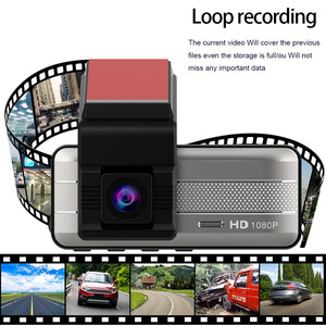 Auto kamera <span class=keywords><strong>Dash</strong></span> 3 Objektiv 3 Zoll HD-Bildschirm 1080p Auto DVR Nachtsicht Video Wasserdichter Fahr rekorder Mini Wifi Auto kamera - Product Image 3