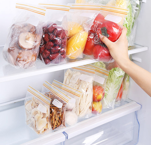 批发可重复密封双拉链袋食品收纳袋立式冷冻袋分配器 - Product Image 5