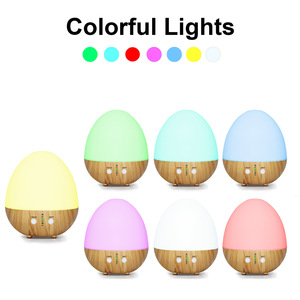 JCSY-332 Ultrasonic Aroma Diffuser 200ml <b>Egg</b> Shape With 7 Color <b>Light</b> For Home Office Use - Product Image 5