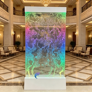 LED Water Bubble Wall Decorative <b>Partition</b> <b>Screen</b> Commercial Water Fountain for Bar & Restaurant - Product Image 3