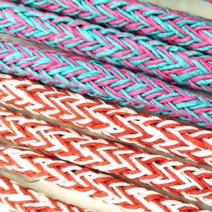 Wholesale Custom Eco-Friendly 5mm Recycled <b>Braided</b> Knitted Paper Bag Handle Cord Rope Colored Special Bag Parts & <b>Accessories</b> - Product Image 1