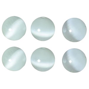 Perles en pierre œil de chat rouge vif, 6mm, 8mm, 10mm, roses et blanches, rondes, en vrac, pour la fabrication de bijoux, bracelets, colliers - Product Image 5