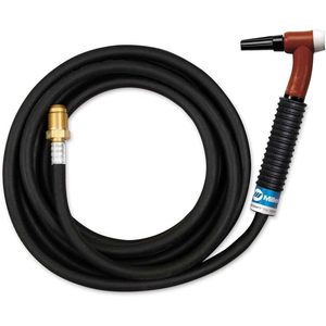 ชุดหัวเชื่อม TIG Miller Weldcraft ขนาด 12.5 ฟุต แบบยางยืดหยุ่น ระบายความร้อนด้วยอากาศ 200A - Product Image 1