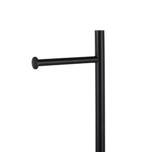 Soporte de papel higiénico independiente con soporte para escobilla de baño con base ponderada con diseño de bambú para baño BTH095 - Product Image 4